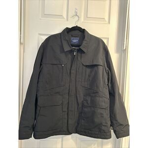 J. M. Haggar Outerwear Coat Mens Size XL‎ Black Water and Wind Resistant